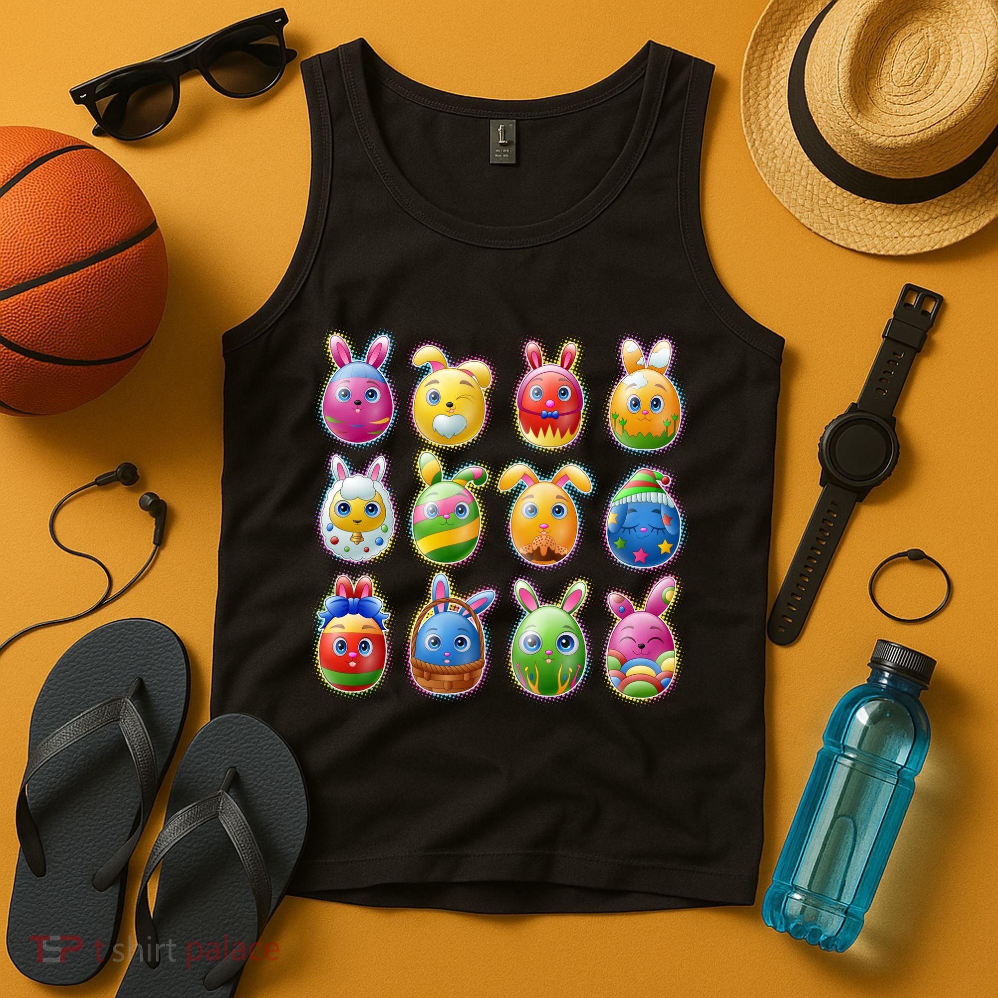 Cute Easter Eggs Tank Top