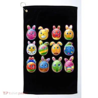 Cute Easter Eggs Golf Towel