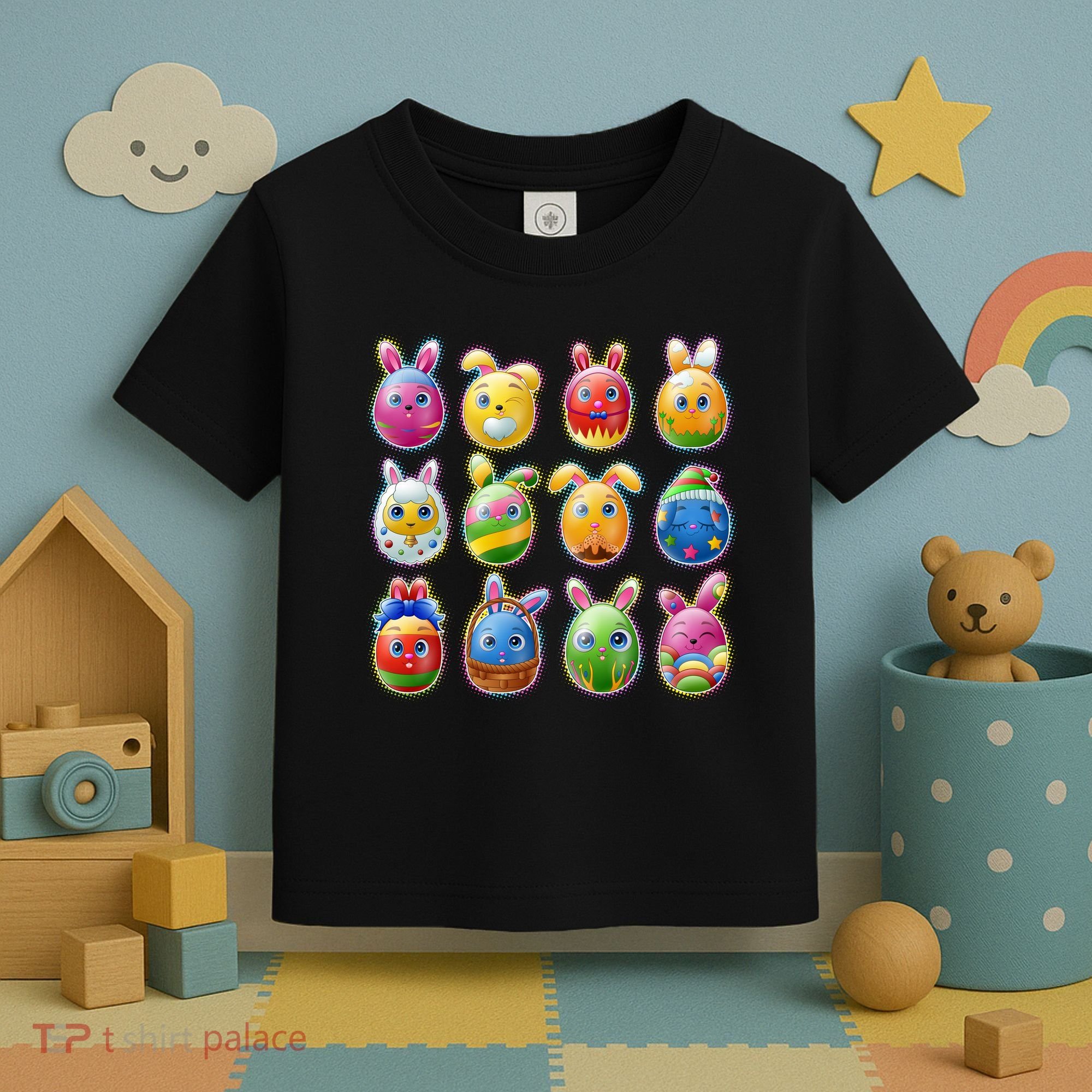 Cute Easter Eggs Toddler T-Shirt