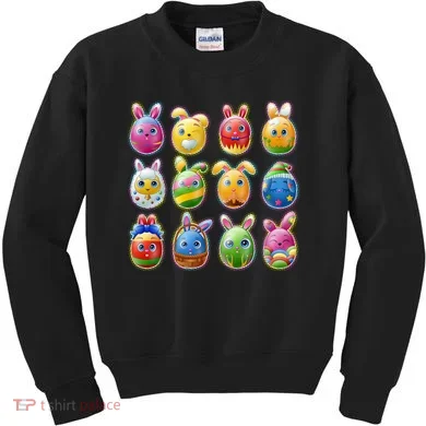 Cute Easter Eggs Kids Sweatshirt