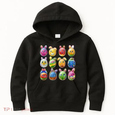 Cute Easter Eggs Kids Hoodie