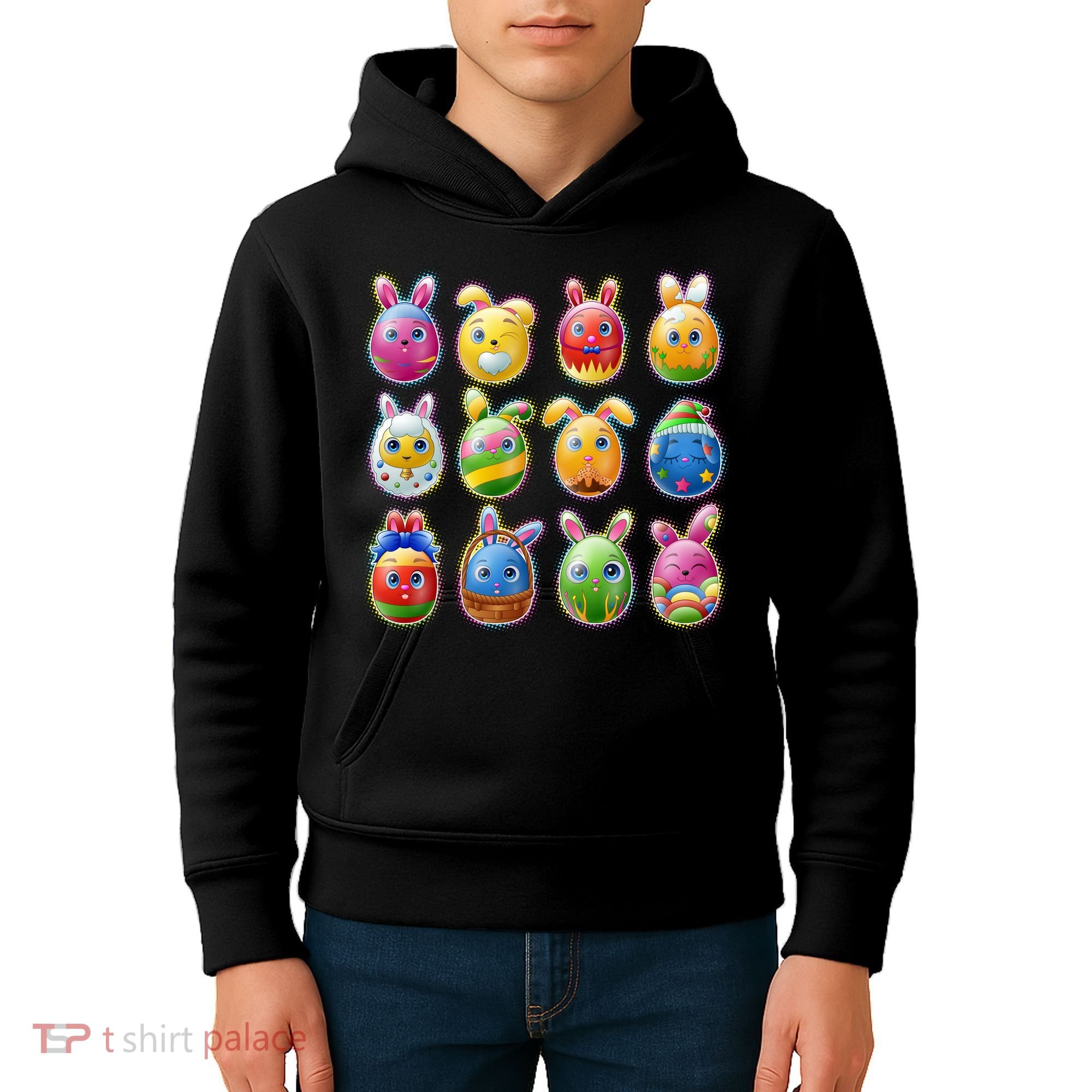 Cute Easter Eggs Kids Hoodie
