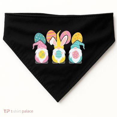 Cute Easter Holiday Gnomes USA-Made Doggie Bandana