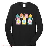Cute Easter Holiday Gnomes Long Sleeve Shirt thumb 0