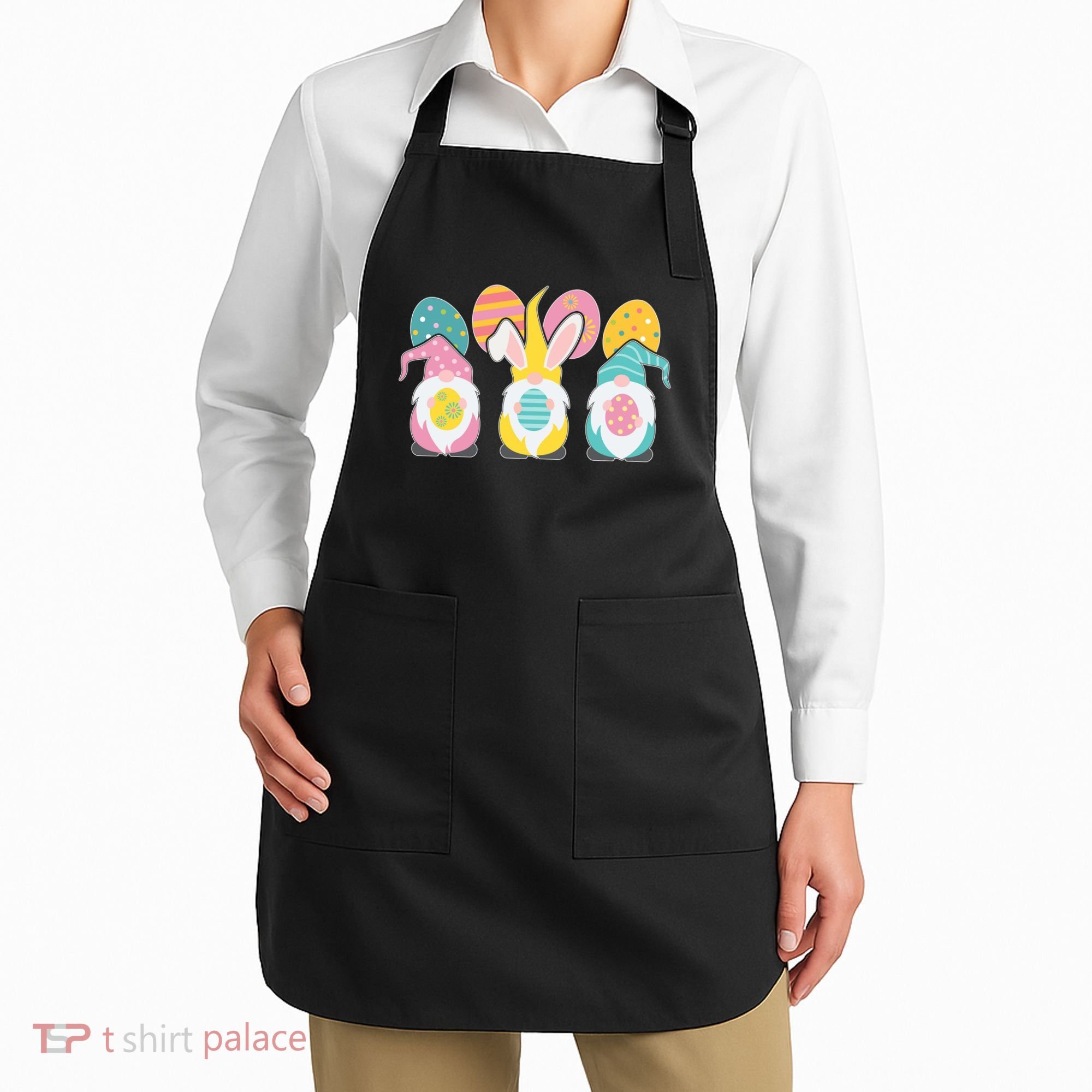 Cute Easter Holiday Gnomes Apron