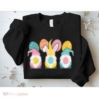 Cute Easter Holiday Gnomes Sweatshirt thumb 2