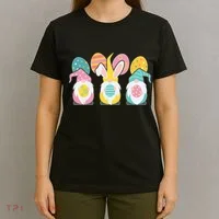 Cute Easter Holiday Gnomes T-Shirt thumb 4