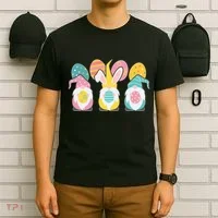 Cute Easter Holiday Gnomes T-Shirt thumb 6