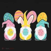 Cute Easter Holiday Gnomes T-Shirt thumb 7