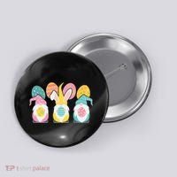 Cute Easter Holiday Gnomes Button thumb 0