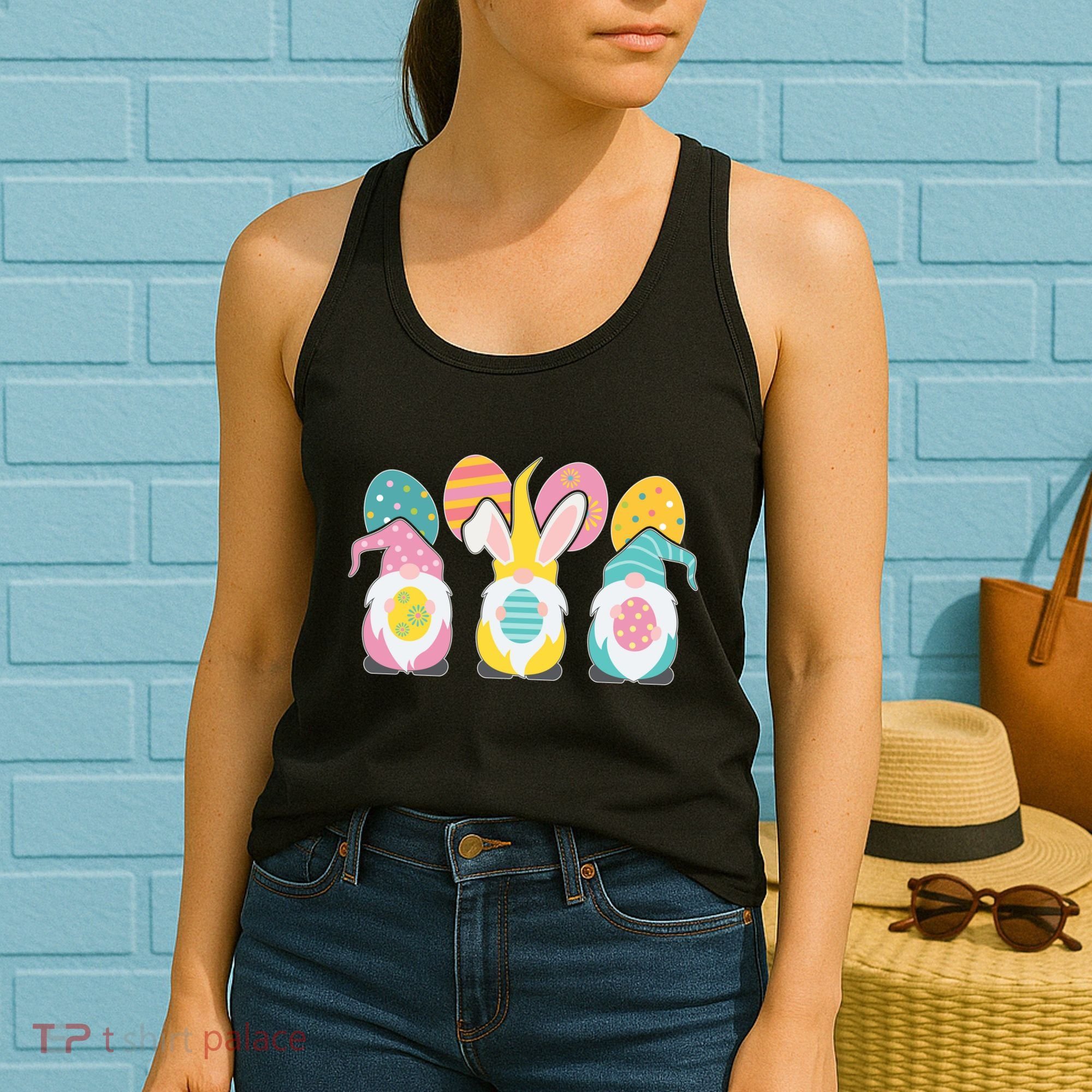 Cute Easter Holiday Gnomes Women's Tank Top