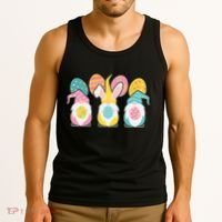Cute Easter Holiday Gnomes Tank Top thumb 3