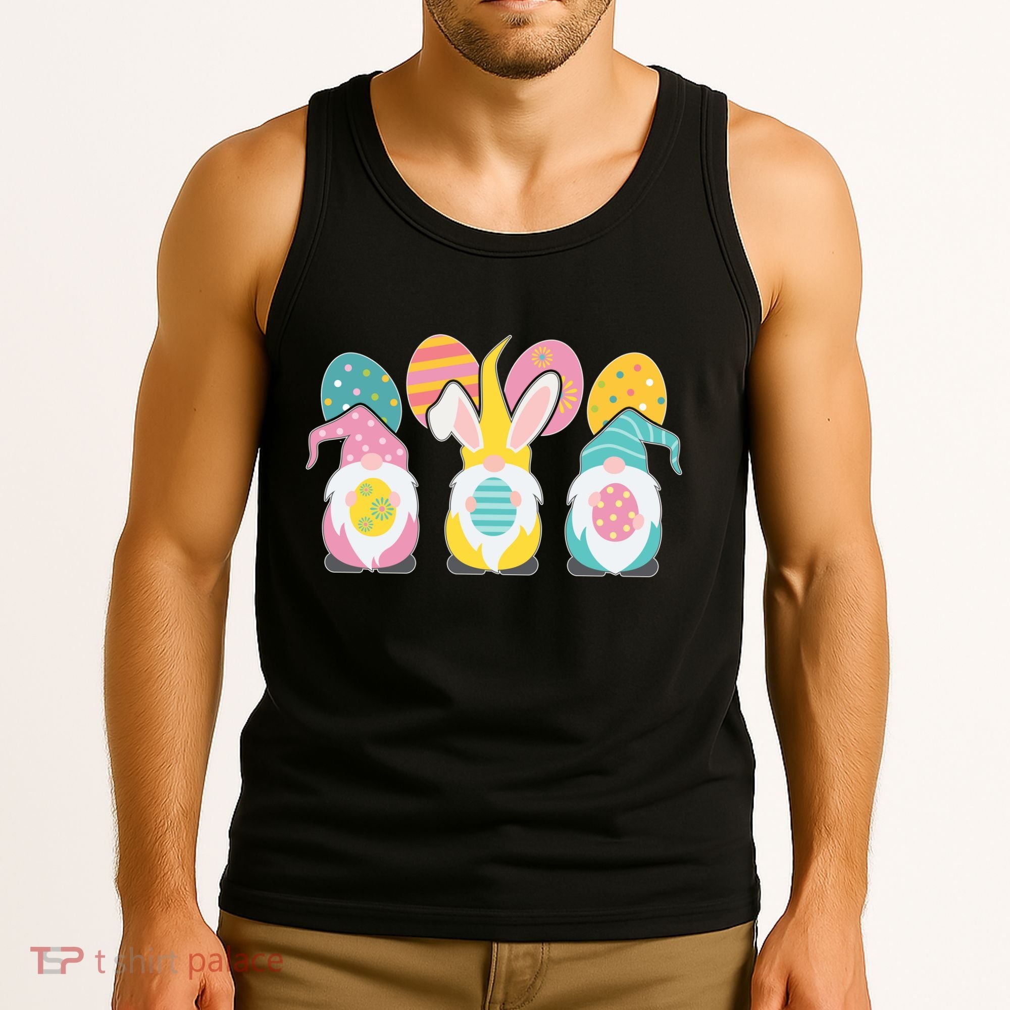 Cute Easter Holiday Gnomes Tank Top