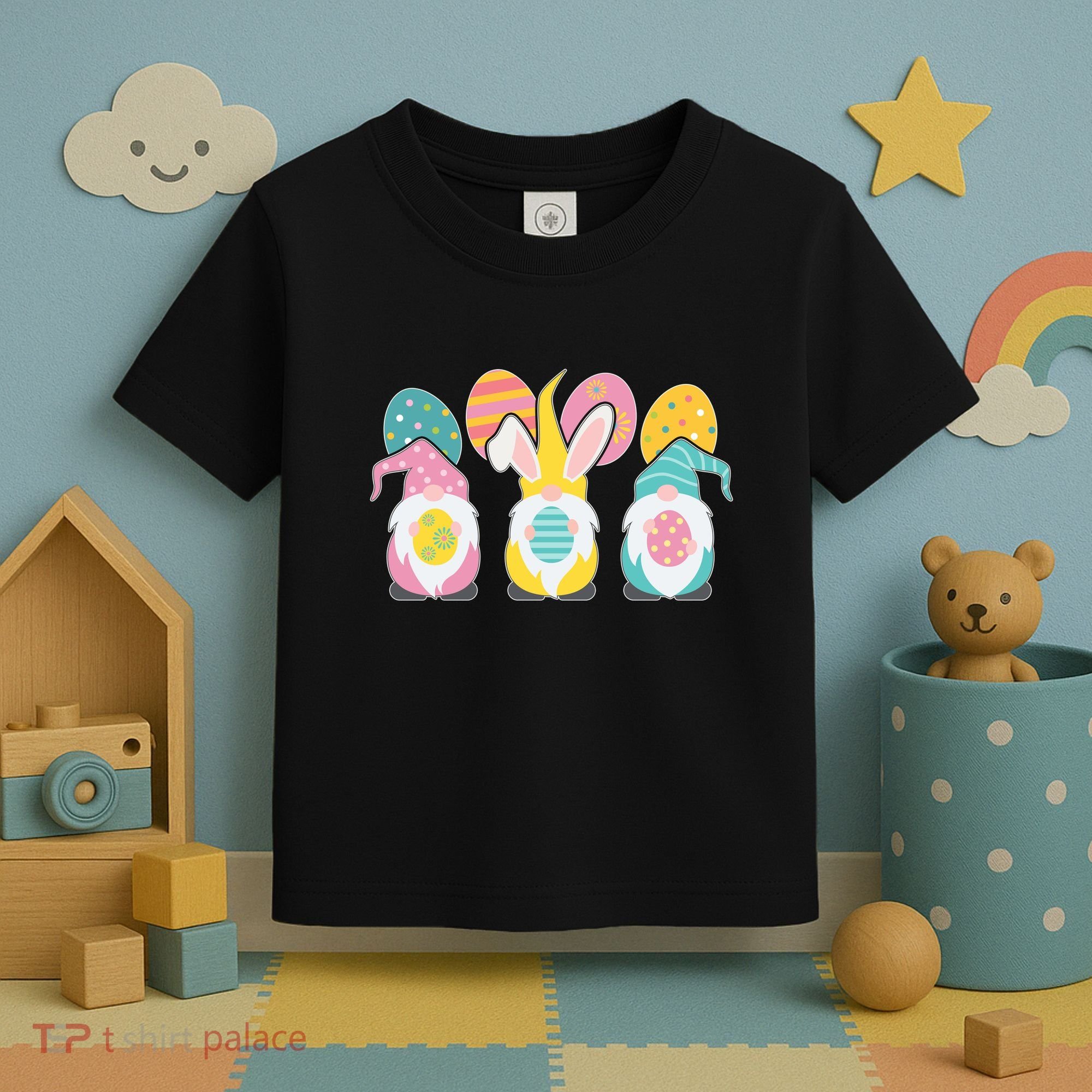 Cute Easter Holiday Gnomes Toddler T-Shirt
