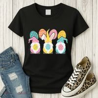Cute Easter Holiday Gnomes Women's T-Shirt thumb 3