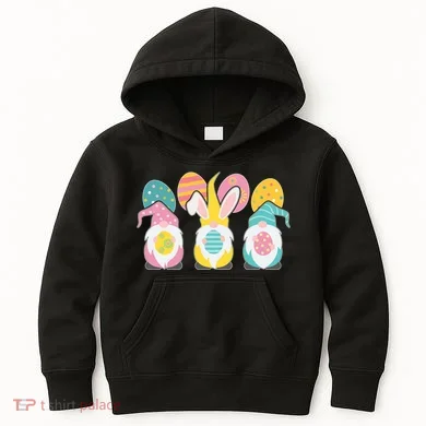 Cute Easter Holiday Gnomes Kids Hoodie