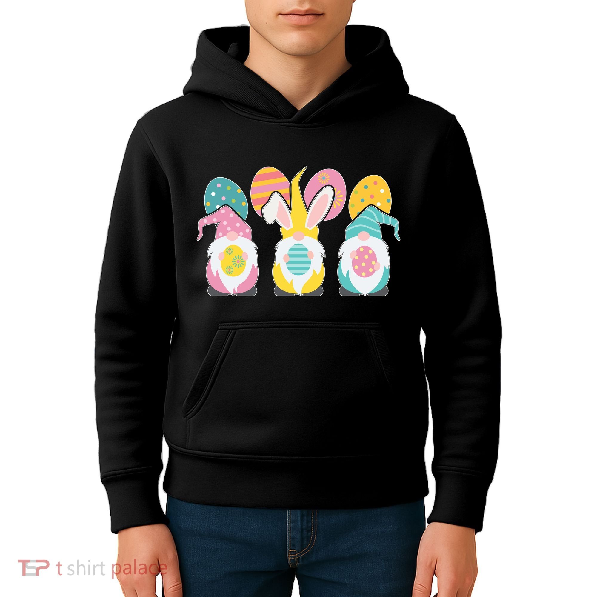 Cute Easter Holiday Gnomes Kids Hoodie