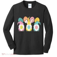 Cute Easter Holiday Gnomes Kids Long Sleeve Shirt thumb 0