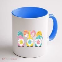 Cute Easter Holiday Gnomes Coffee Mug thumb 1