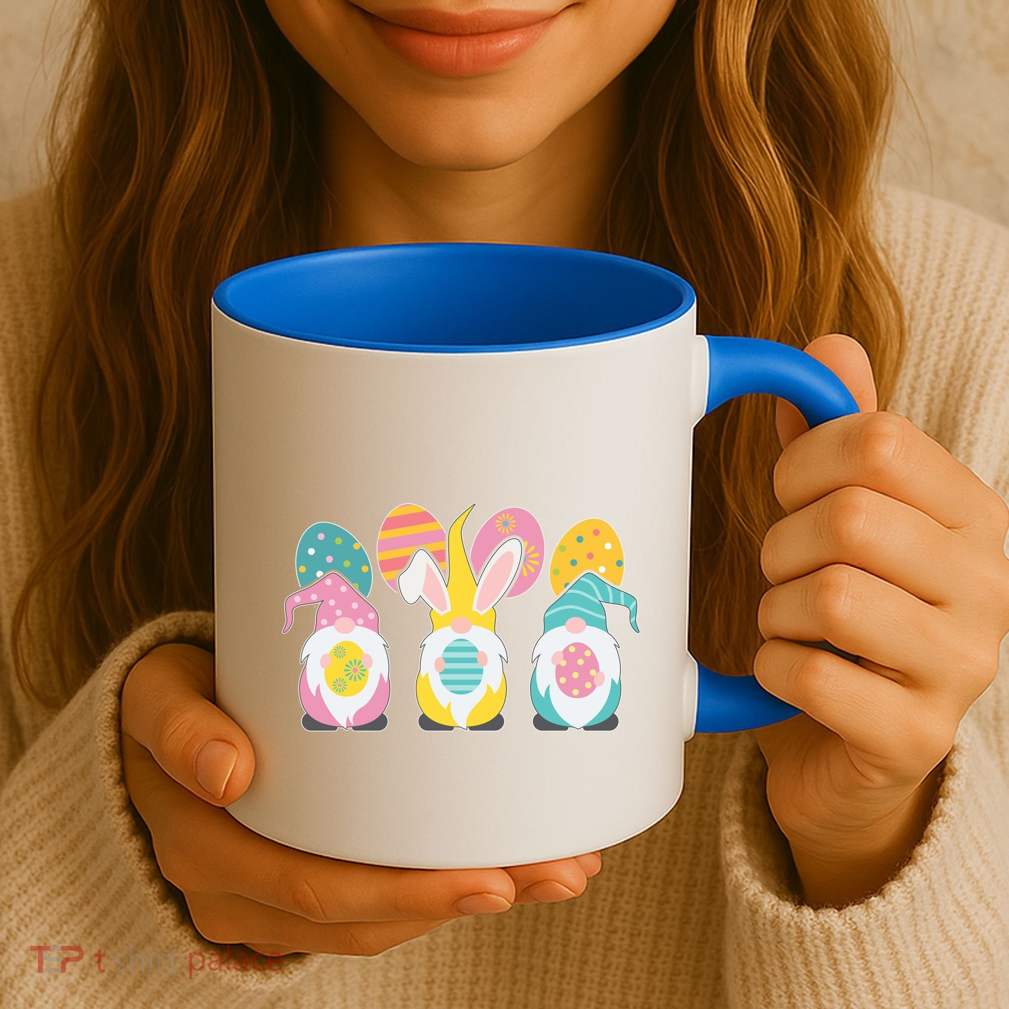 Cute Easter Holiday Gnomes Coffee Mug