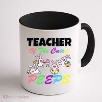 Cute Easter: Teacher Of The Cutest Peeps Coffee Mug thumb 1
