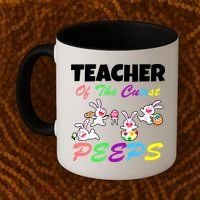 Cute Easter: Teacher Of The Cutest Peeps Coffee Mug thumb 2