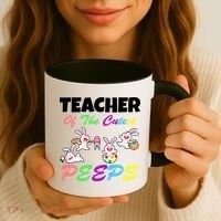 Cute Easter: Teacher Of The Cutest Peeps Coffee Mug thumb 3