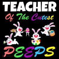 Cute Easter: Teacher Of The Cutest Peeps Ornament thumb 1