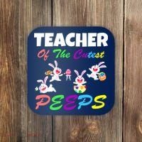 Cute Easter: Teacher Of The Cutest Peeps Coaster thumb 0