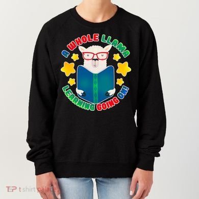 Cute Educational - A Whole Llama Learning Women's Sweatshirt