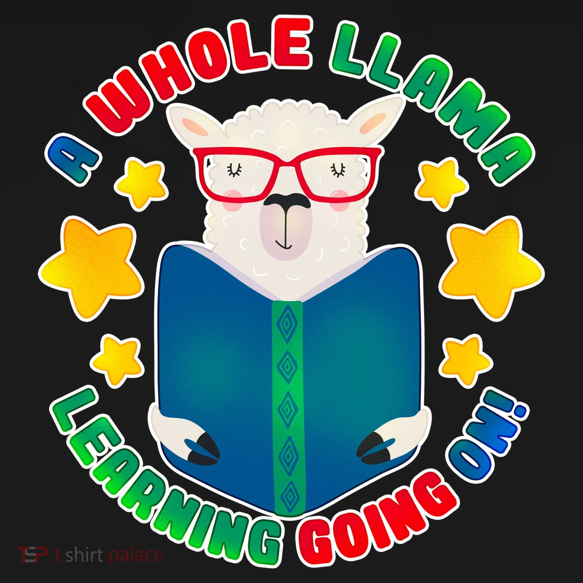 Cute Educational - A Whole Llama Learning Doggie Tank