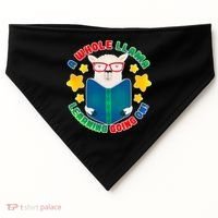 Cute Educational - A Whole Llama Learning USA-Made Doggie Bandana thumb 0