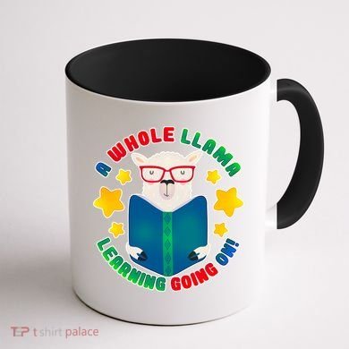 Cute Educational - A Whole Llama Learning Coffee Mug back