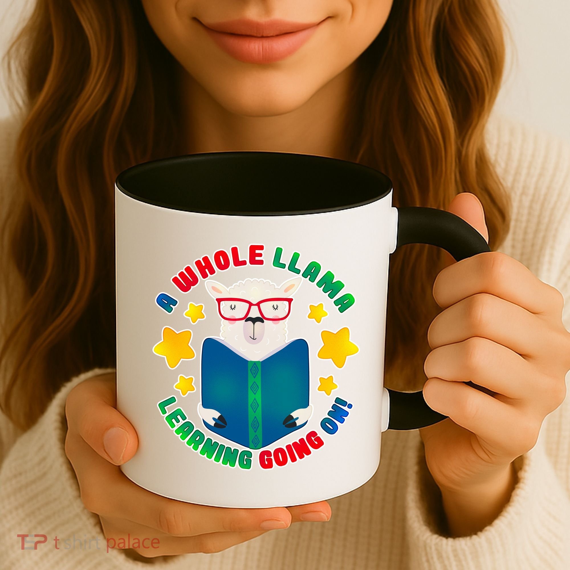 Cute Educational - A Whole Llama Learning Coffee Mug