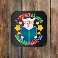 Cute Educational - A Whole Llama Learning Coaster thumb 0