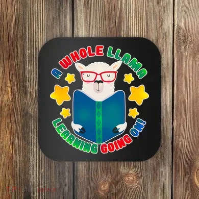 Cute Educational - A Whole Llama Learning Coaster