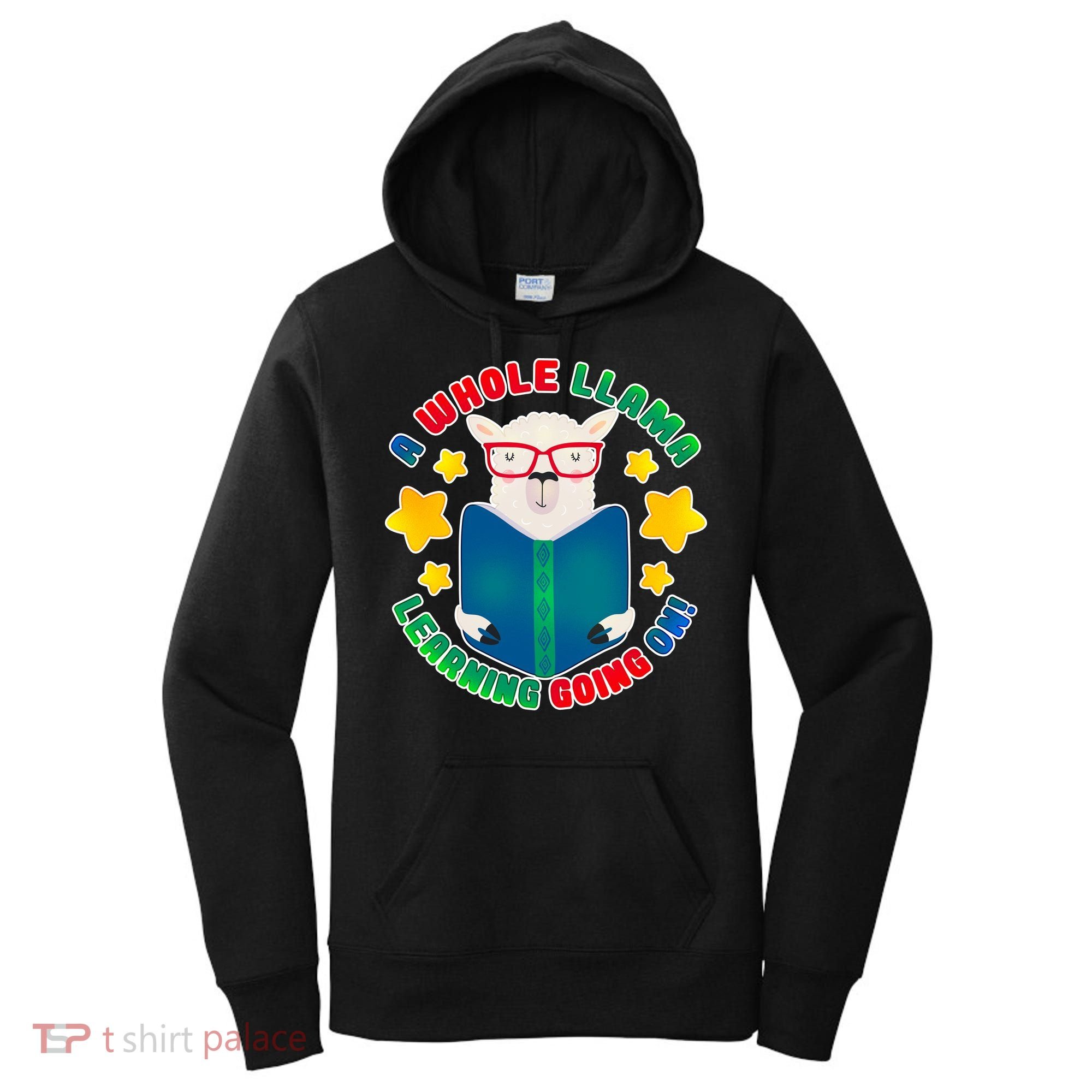 Cute Educational - A Whole Llama Learning Women's Hoodie