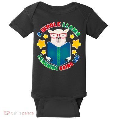 Cute Educational - A Whole Llama Learning Baby Bodysuit