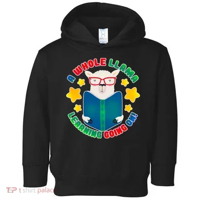 Cute Educational - A Whole Llama Learning Toddler Hoodie