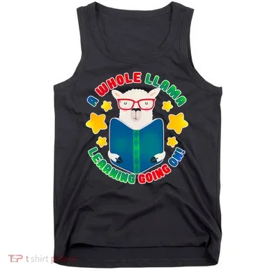 Cute Educational - A Whole Llama Learning Tank Top