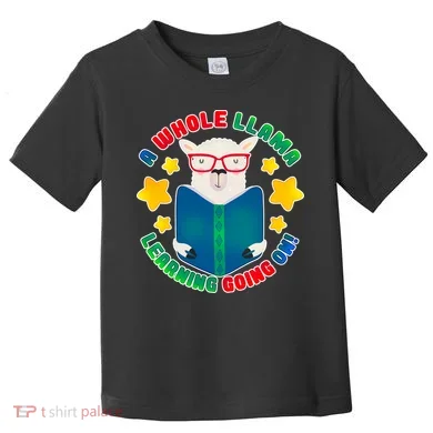 Cute Educational - A Whole Llama Learning Toddler T-Shirt