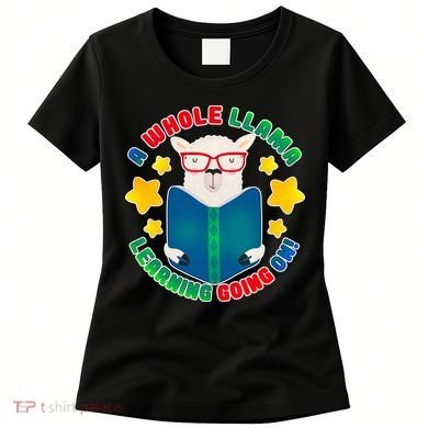 Cute Educational - A Whole Llama Learning Women's T-Shirt