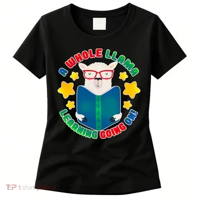 Cute Educational - A Whole Llama Learning Women's T-Shirt