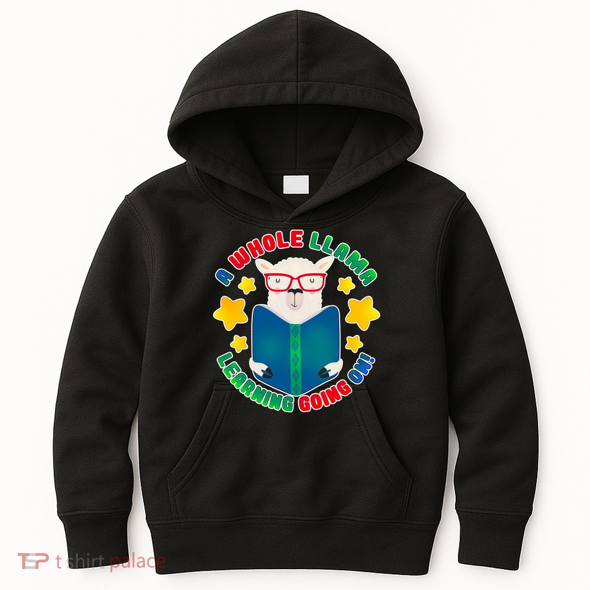 Cute Educational - A Whole Llama Learning Kids Hoodie
