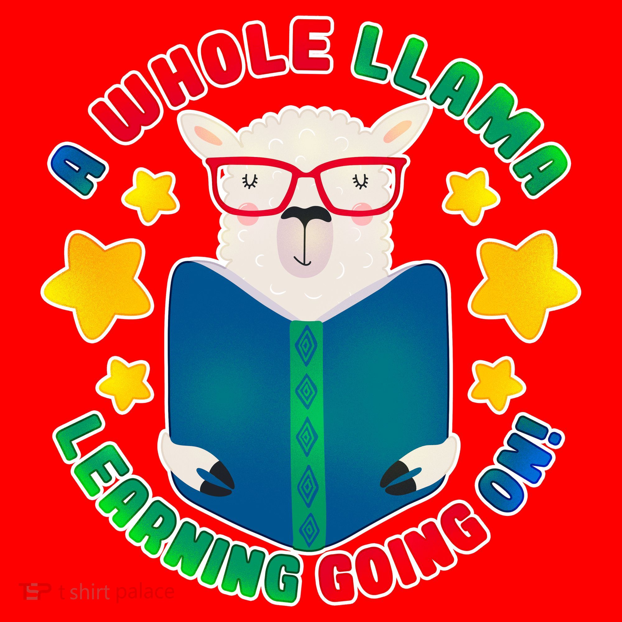 Cute Educational - A Whole Llama Learning Santa Hat
