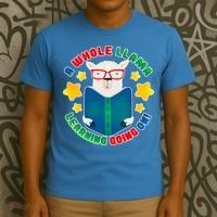 Cute Educational - A Whole Llama Learning T-Shirt thumb 3