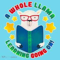 Cute Educational - A Whole Llama Learning T-Shirt thumb 6