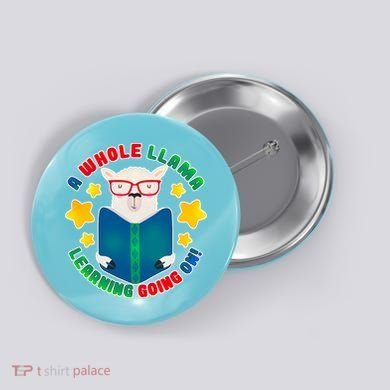 Cute Educational - A Whole Llama Learning Button
