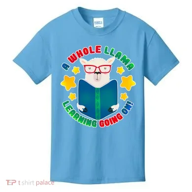 Cute Educational - A Whole Llama Learning Kids T-Shirt
