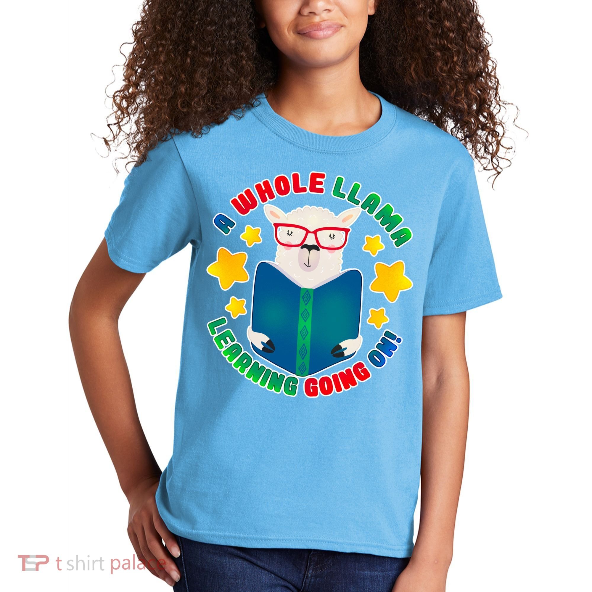 Cute Educational - A Whole Llama Learning Kids T-Shirt
